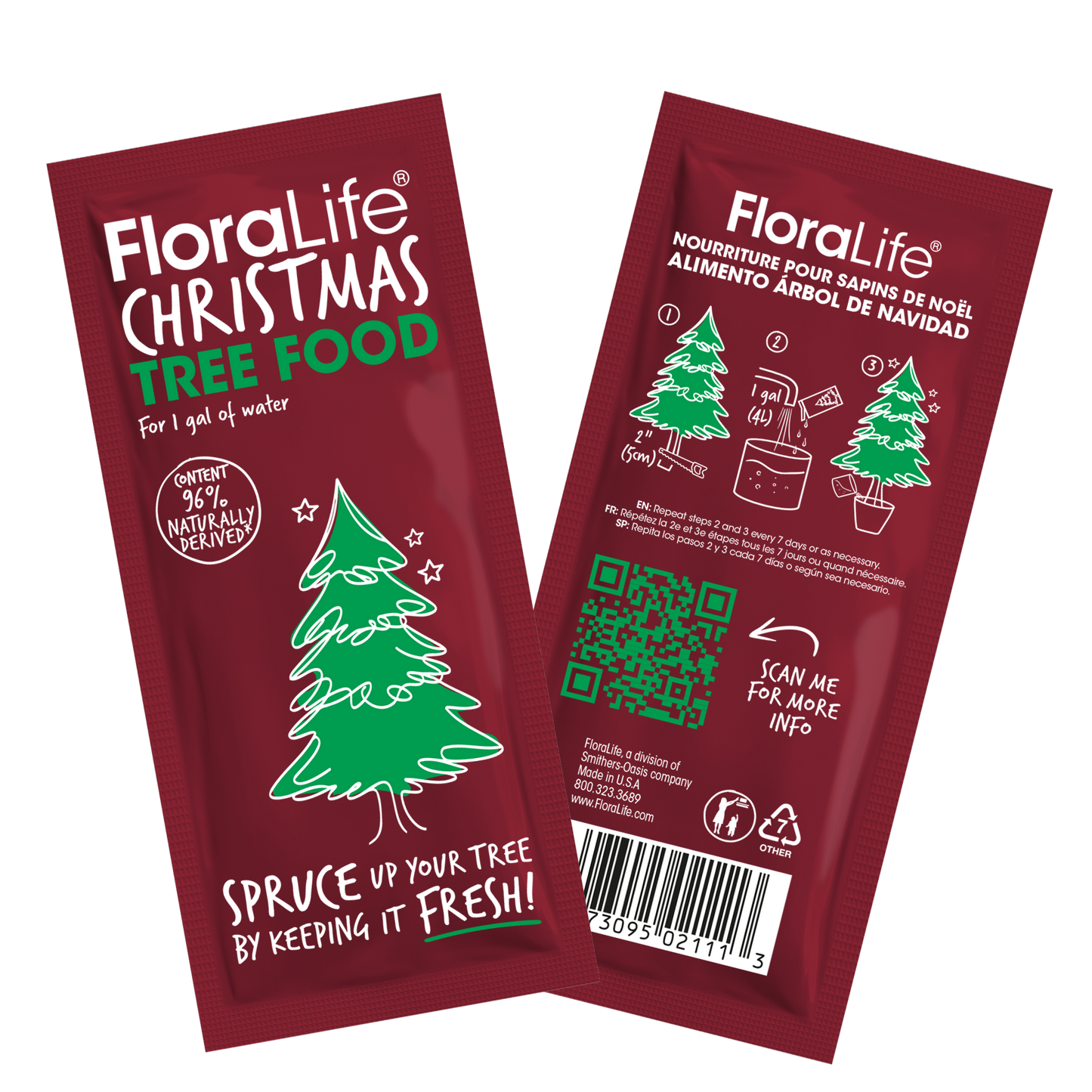 FloraLife® Christmas Tree Food Packets